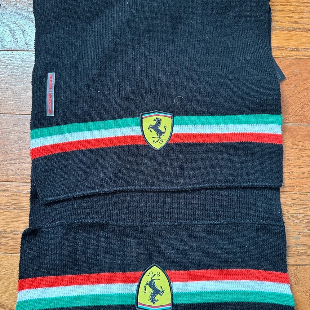scuderia ferrari scarf Men’s 65” L X 11” W - Picture 5 of 7
